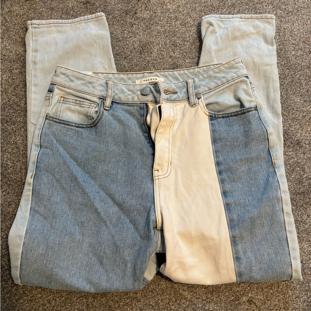Pacsun Colorblock Mom Jeans